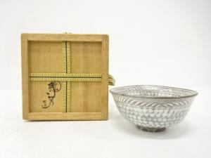 丹山窯　小峠葛芳造　花三島手　茶碗